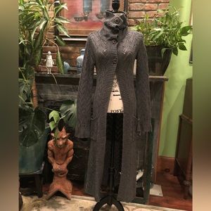 Ankle Length Button Up Sweater